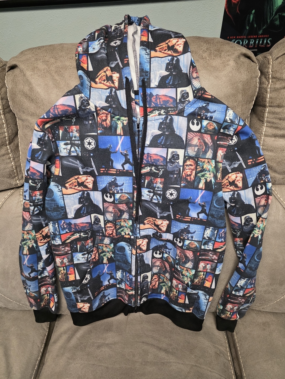 Star Wars AOP (All Over Print) photo graphic full-zip hoodie